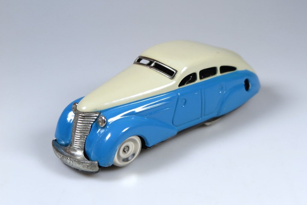Schuco 1010 duo-kleur omkeerauto US-Zone (1946-'65) werkt!, Ophalen of Verzenden