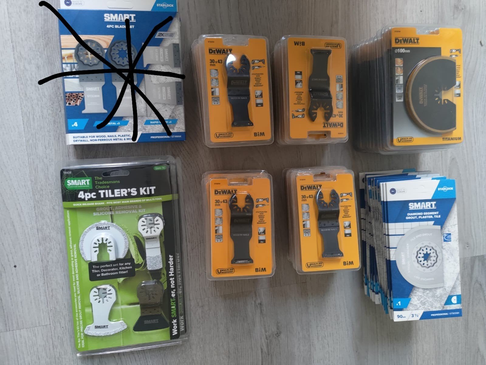 Diverse zaagbladen en multitool accessoires, Ophalen of Verzenden, Nieuw, Zaag, DeWalt