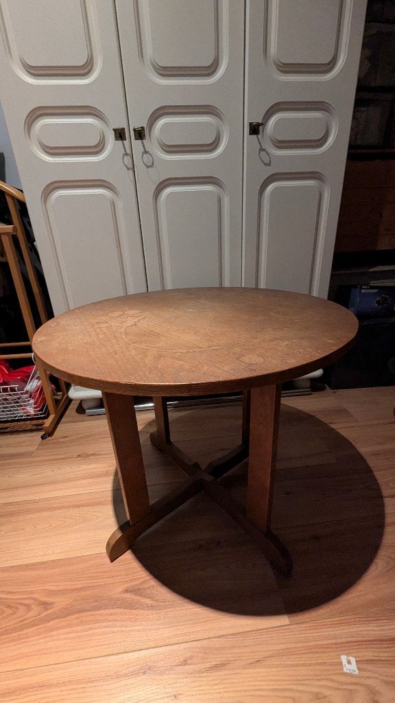 Vintage tafel, Ophalen, Gebruikt, 50 tot 100 cm, Tot twee personen