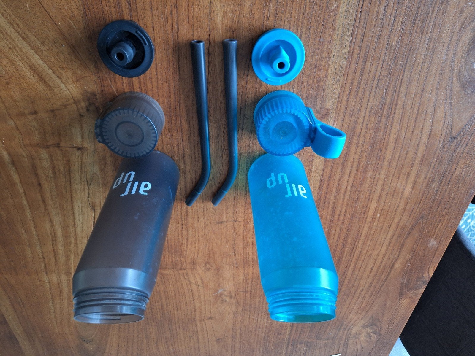Air Up flessen - zwart en blauw, Ophalen of Verzenden, Gebruikt