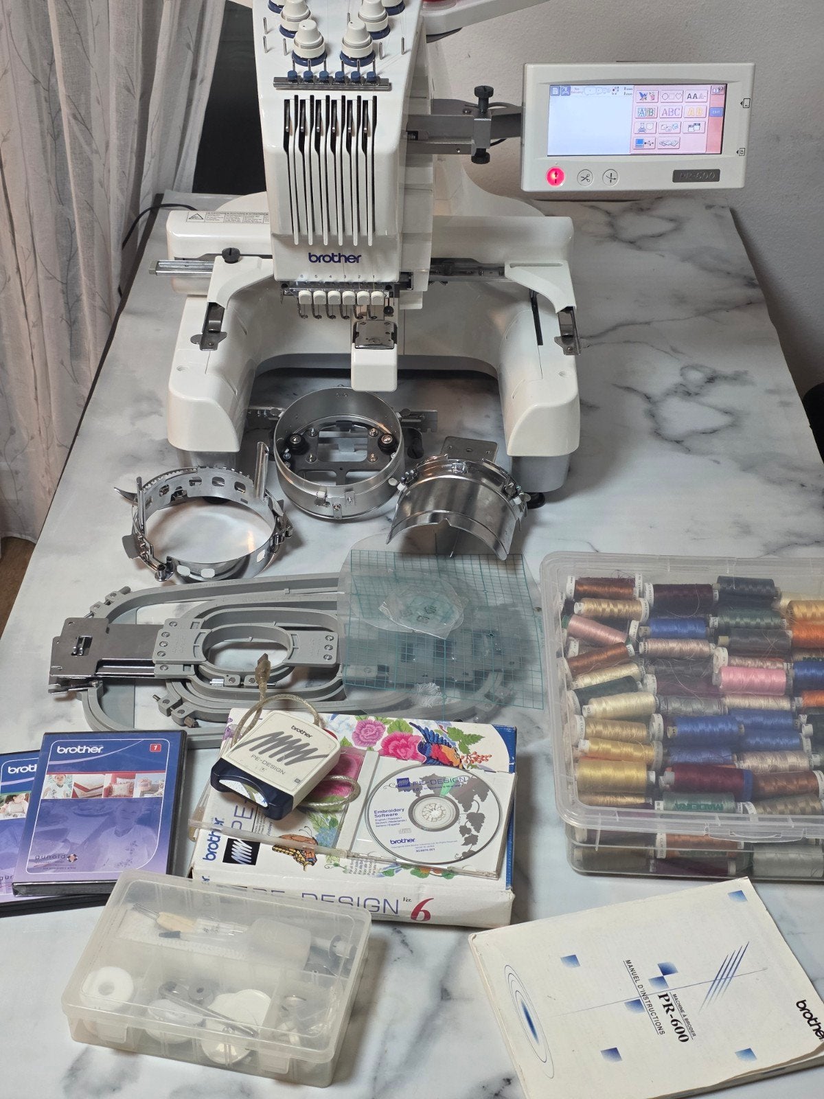 borduurmachine brother pr600, Ophalen, Nieuw, Machineborduren, Borduurmachine