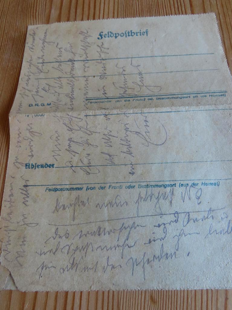 Duitse rijk feldpostbrief 1942, Postzegels en Munten, Brieven en Enveloppen | Buitenland, Ophalen of Verzenden, Envelop