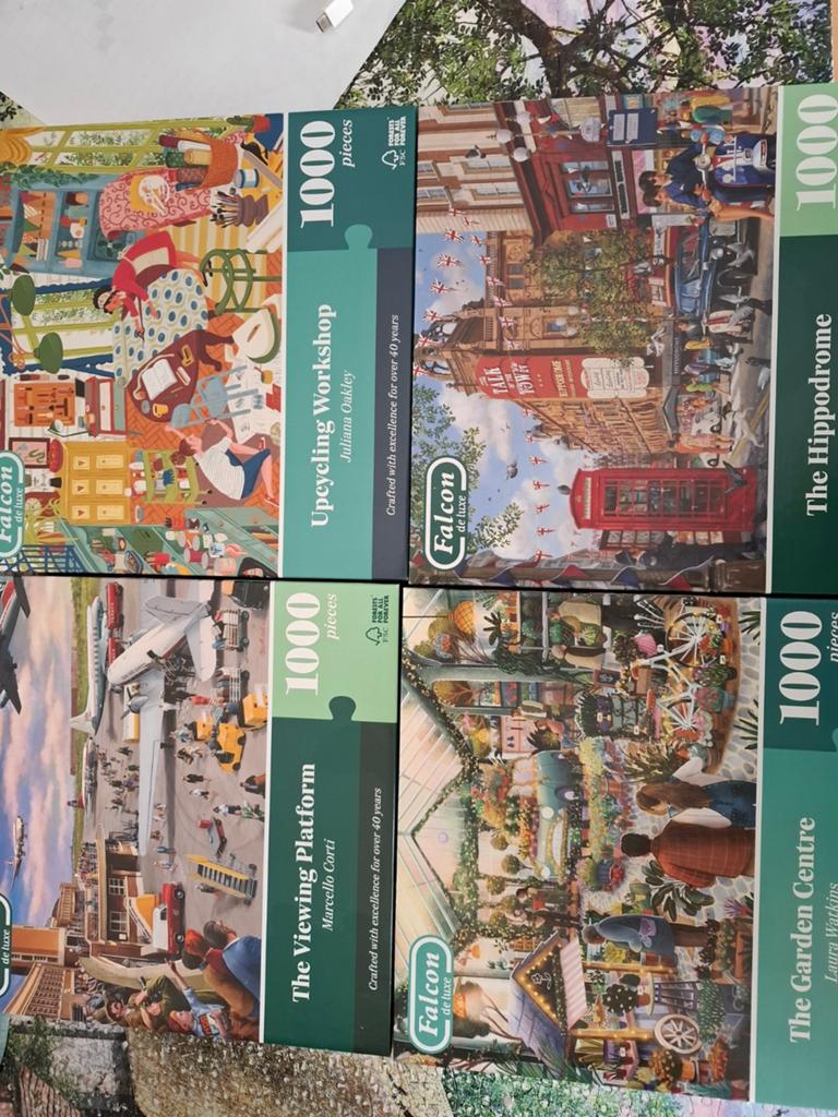 Falcon de Luxe Puzzels - 1000 stukjes (4 stuks), Ophalen of Verzenden, 500 t/m 1500 stukjes, Nieuw, Legpuzzel