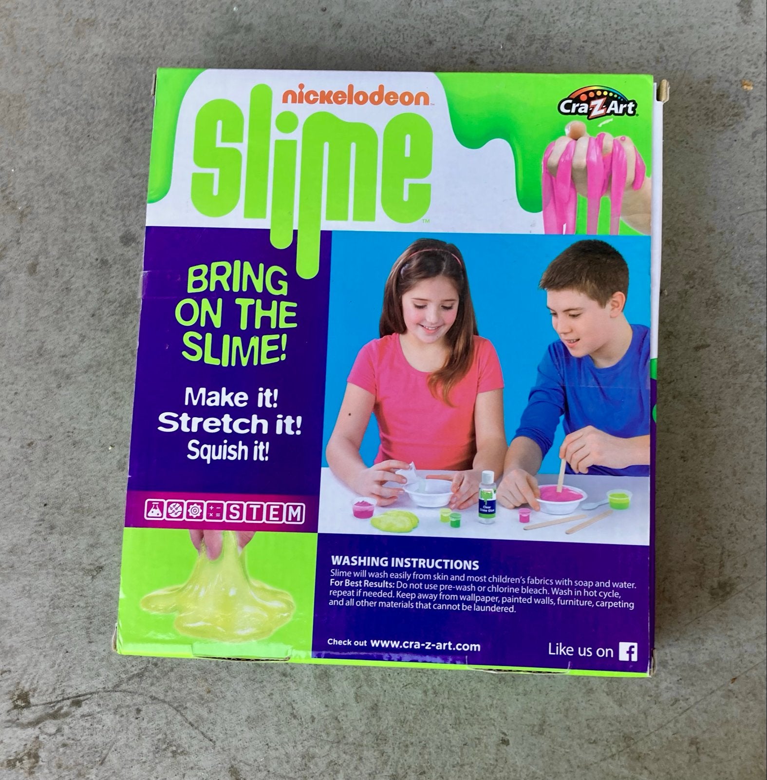 Nickelodeon Slime Maak Je Eigen Neon & Glow Slime Kit, Ophalen of Verzenden, Nieuw, Knutselen, Met licht