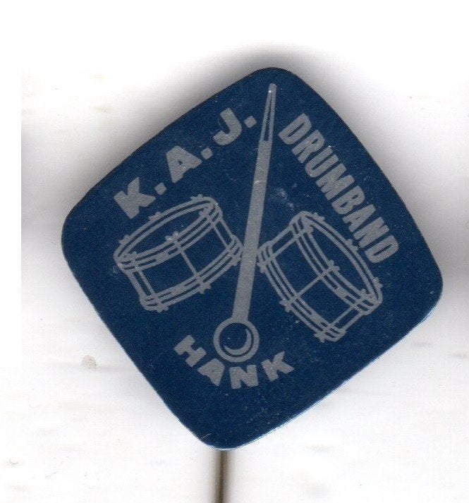 Speldje KAJ DRUMBAND TROMMELS HANK (A8), Verzamelen, Ophalen of Verzenden, Gebruikt, Overige onderwerpen