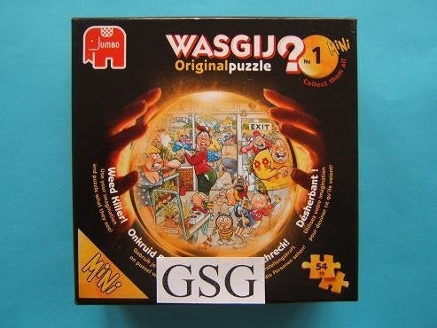 Mini wasgij 1 (onkruid bestrijden) 54 st nr. 91026-02, Ophalen, Minder dan 500 stukjes, Zo goed als nieuw