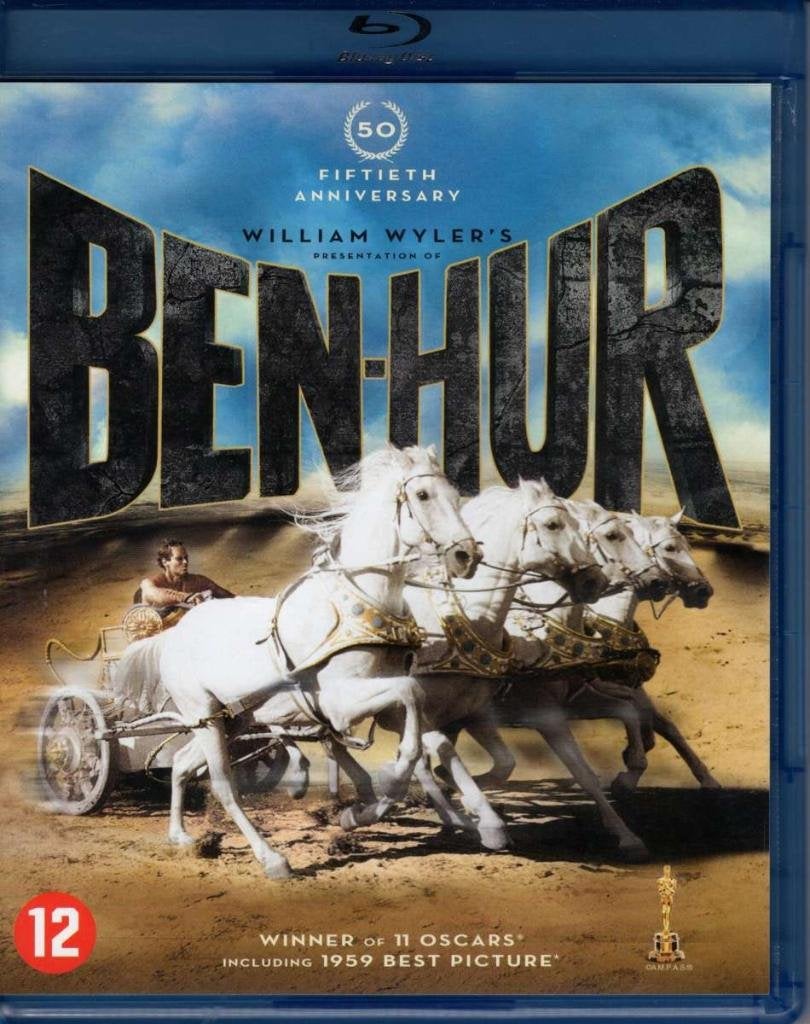 Ben-Hur - 50th Anniversary - 2 disc - IMDB 8.1 - NL uitgave, Cd's en Dvd's, Verzenden, Info@warnerbros.com, Zo goed als nieuw