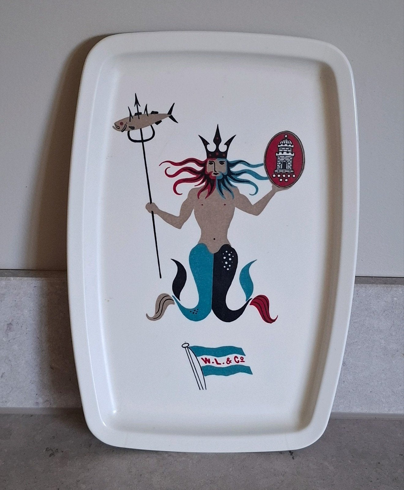 Rosti Melamine Snack Tray Nautical, Huis en Inrichting, Keuken | Servies, Overige materialen, Ophalen of Verzenden, Overige stijlen