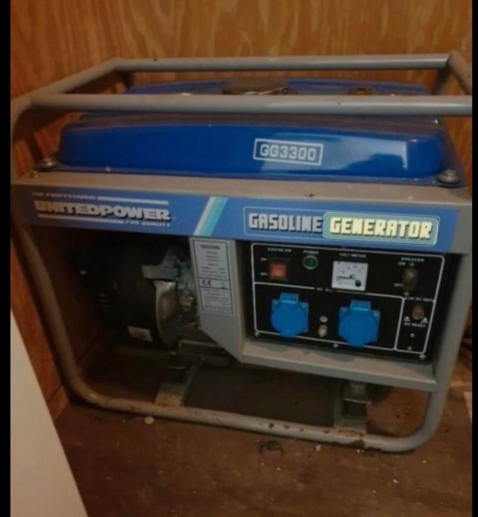 Unitedpower GG3300 Benzine Generator - Zo goed als nieuw, Ophalen of Verzenden, Zo goed als nieuw