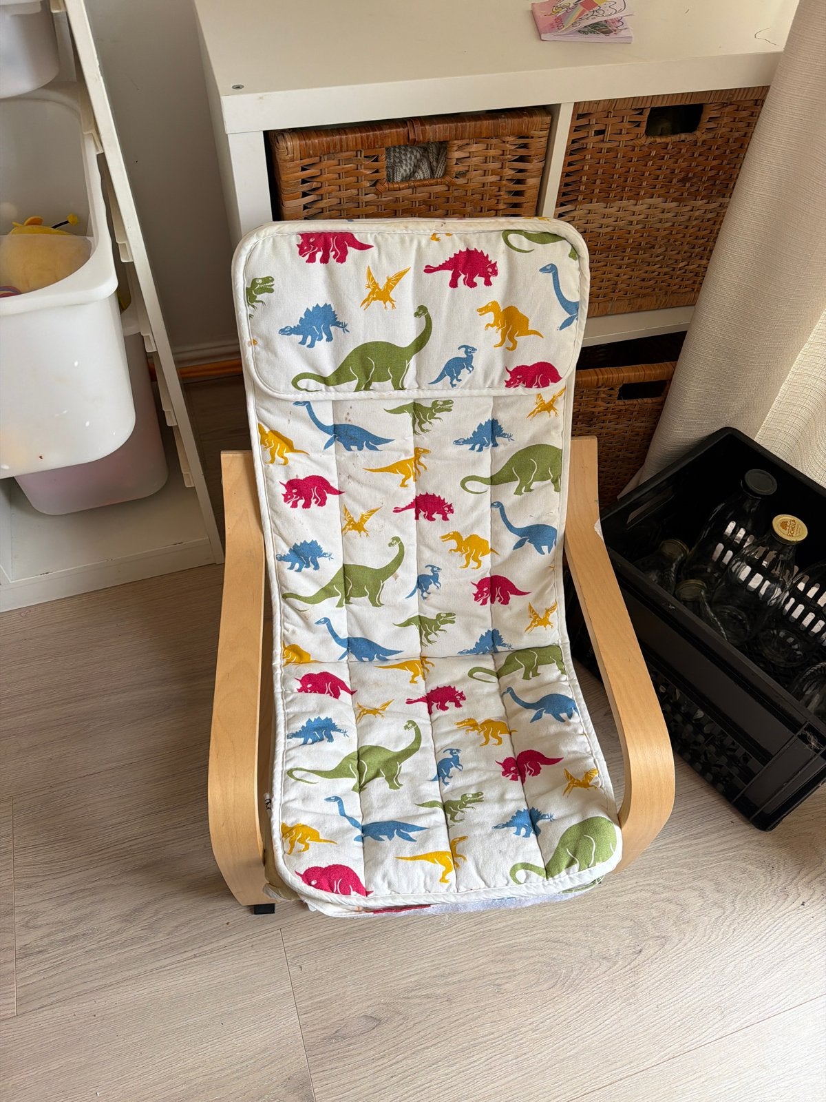 Schattige kinderstoel met dinosaurusprint, Ophalen, Gebruikt, Overige typen
