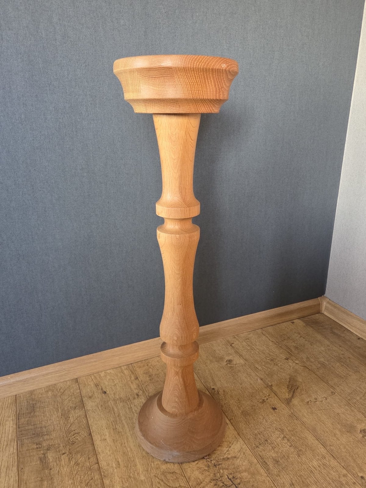 Massief houten standaard | 80 cm hoog, Ophalen of Verzenden, Zo goed als nieuw, Hout