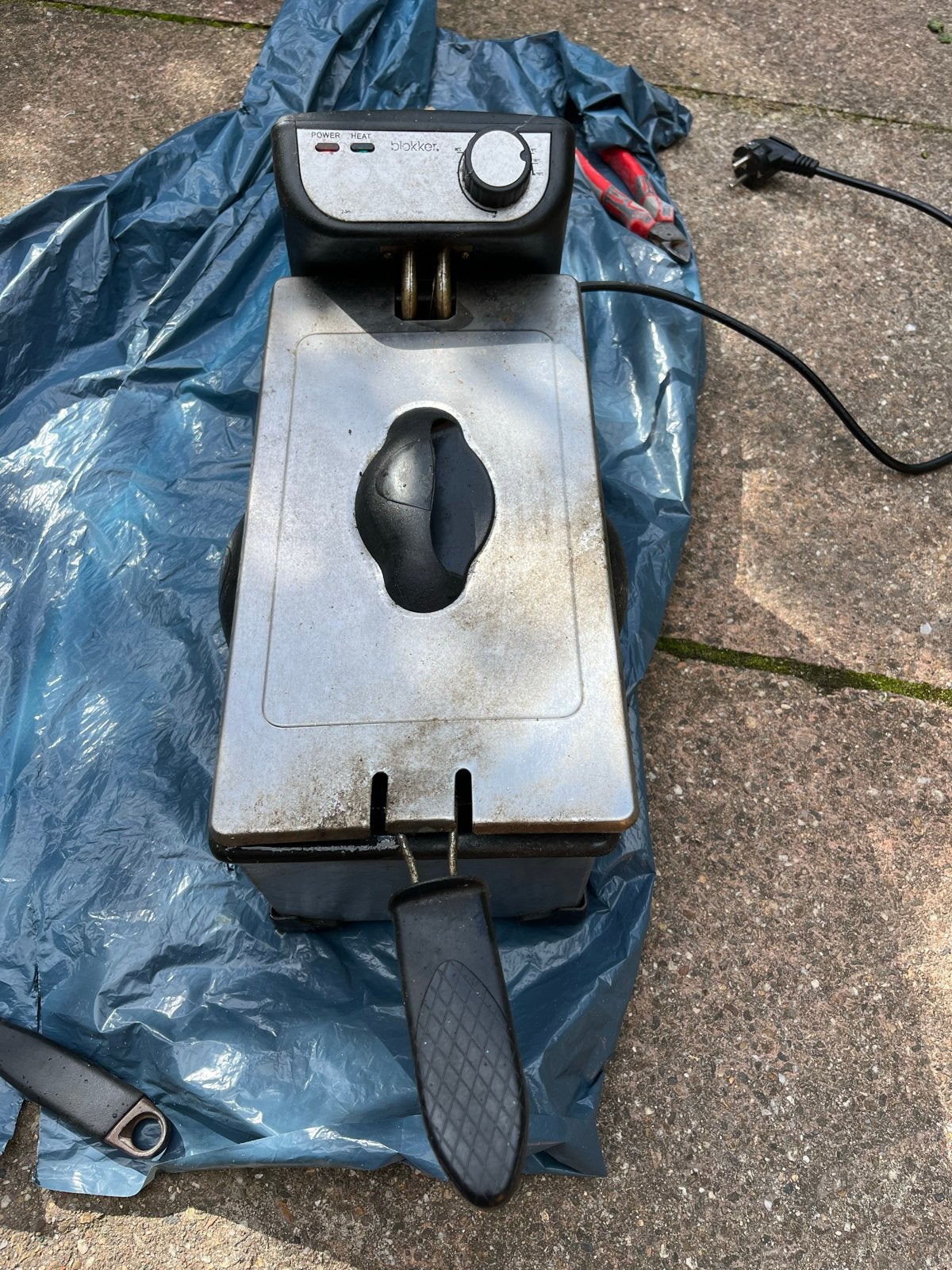 Blokker friteuse - Gebruikt, Witgoed en Apparatuur, 2 tot 3 liter, Ophalen, Gebruikt, Uitneembare binnenpan