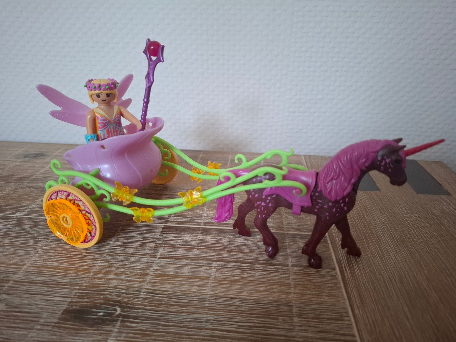 Playmobil elfen prinses met koets en eenhoorn, Ophalen of Verzenden, Zo goed als nieuw