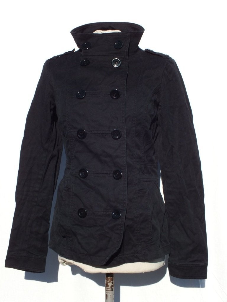 Stoer zwart spijkerjack met stretch. mt 36. merk Divided, ., Zwart, Ophalen of Verzenden, Zo goed als nieuw
