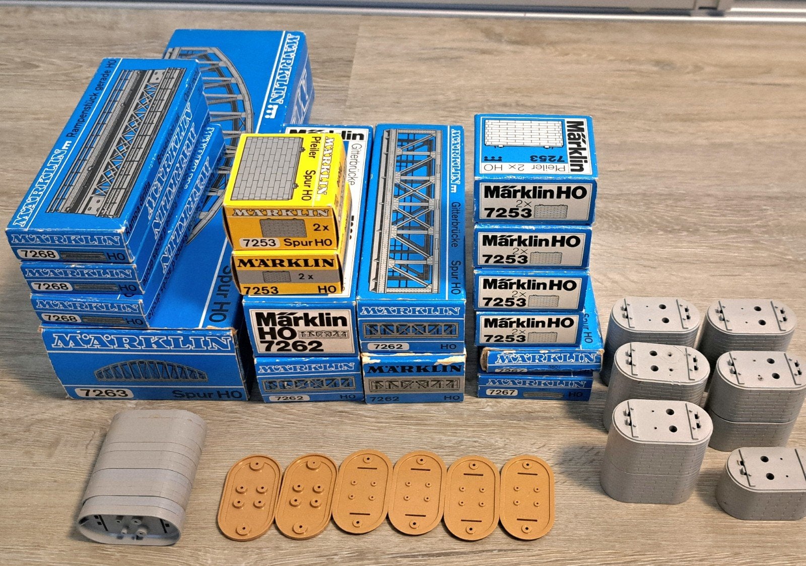 Marklin bruggen M&K rails, Wisselstroom, Rails, Ophalen of Verzenden, Zo goed als nieuw