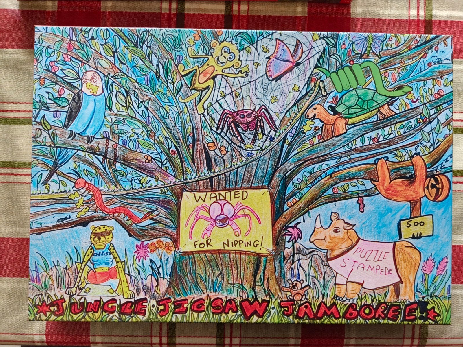 Jungle Jigsaw Jamboree 500 stukjes puzzel, Ophalen of Verzenden, 500 t/m 1500 stukjes, Zo goed als nieuw, Legpuzzel