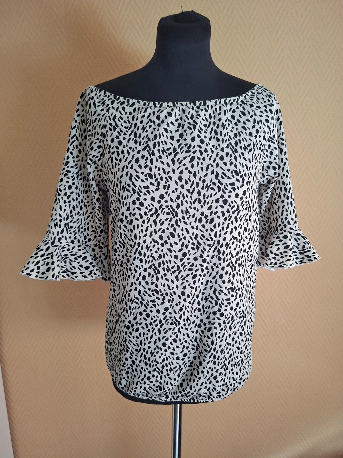 Travelstof Truitje van Helena Hart - Maat S, Meerkleurig, Zo goed als nieuw, Korte mouw, Maat 36 (S)