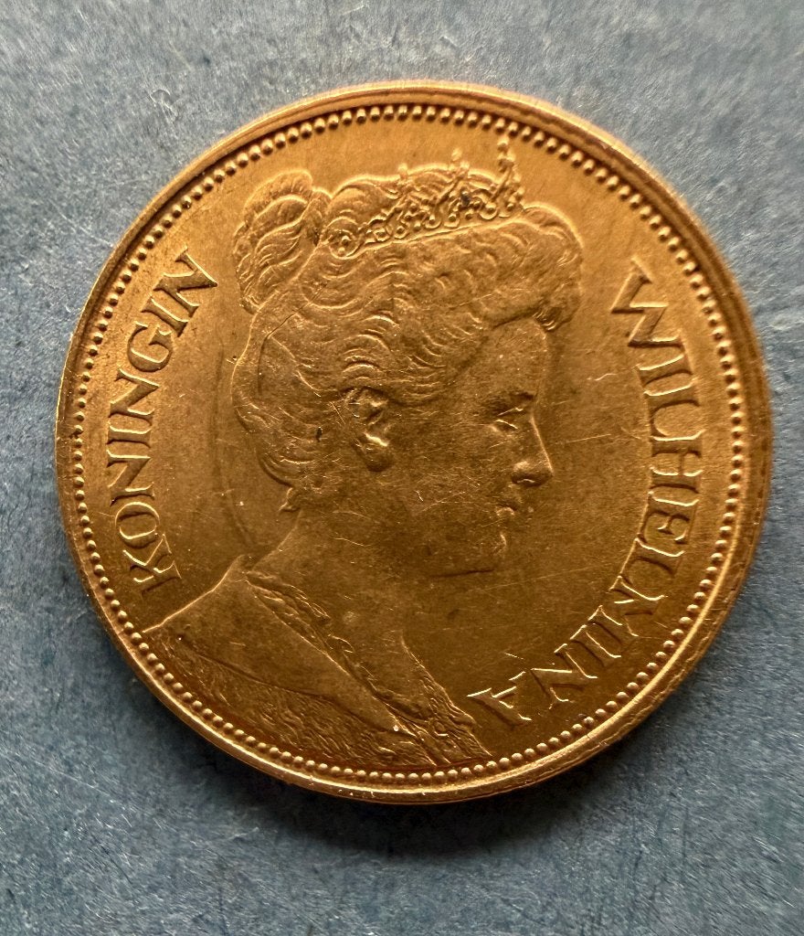 5 gulden 1912 goud, Postzegels en Munten, Ophalen of Verzenden, Overige landen, Losse munt, Goud