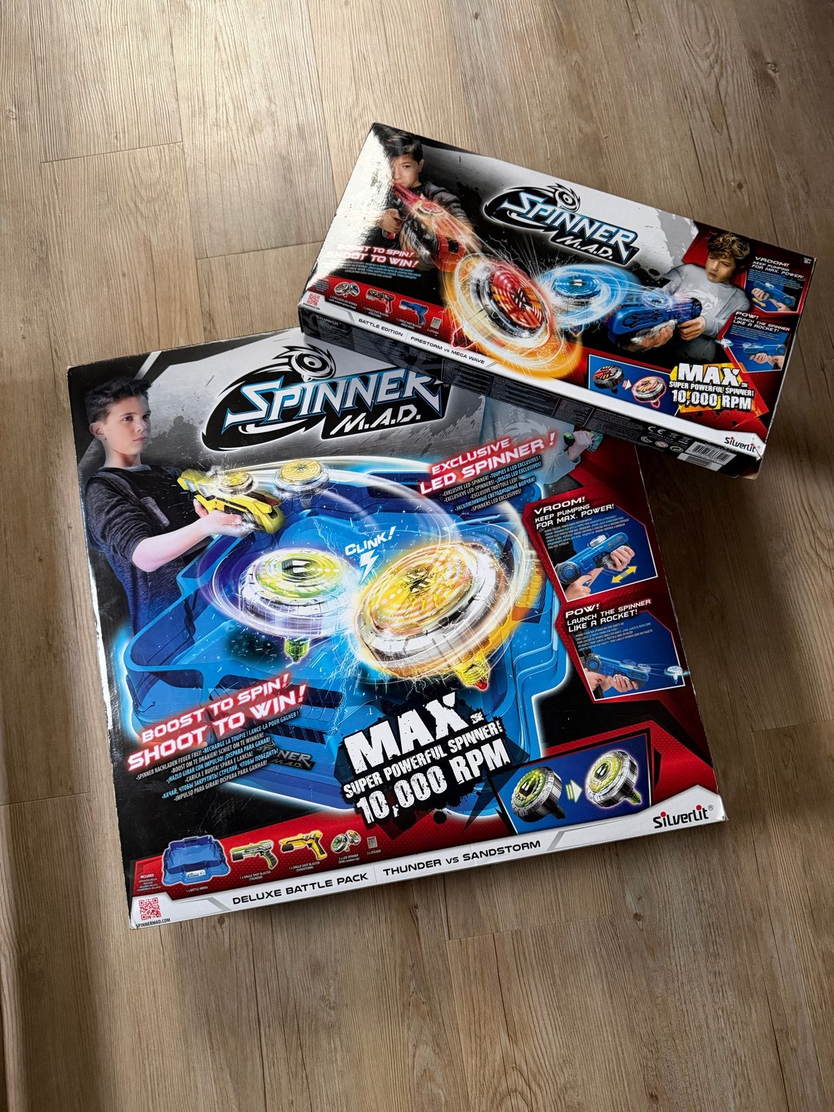 Spinner M.A.D. Deluxe Battle Pack - Thunder vs Sandstorm, Ophalen of Verzenden, Zo goed als nieuw, Jongen of Meisje