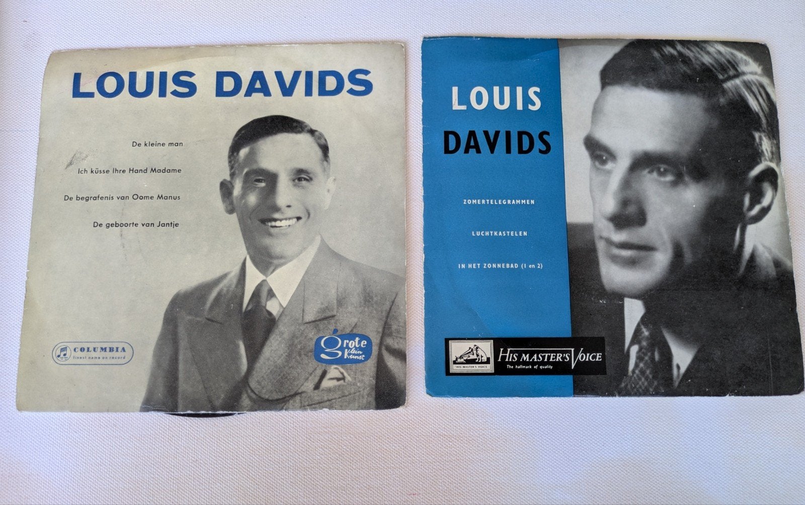 Twee Louis Davids EP's 1957, 7 inch, Ophalen of Verzenden, Zo goed als nieuw, EP
