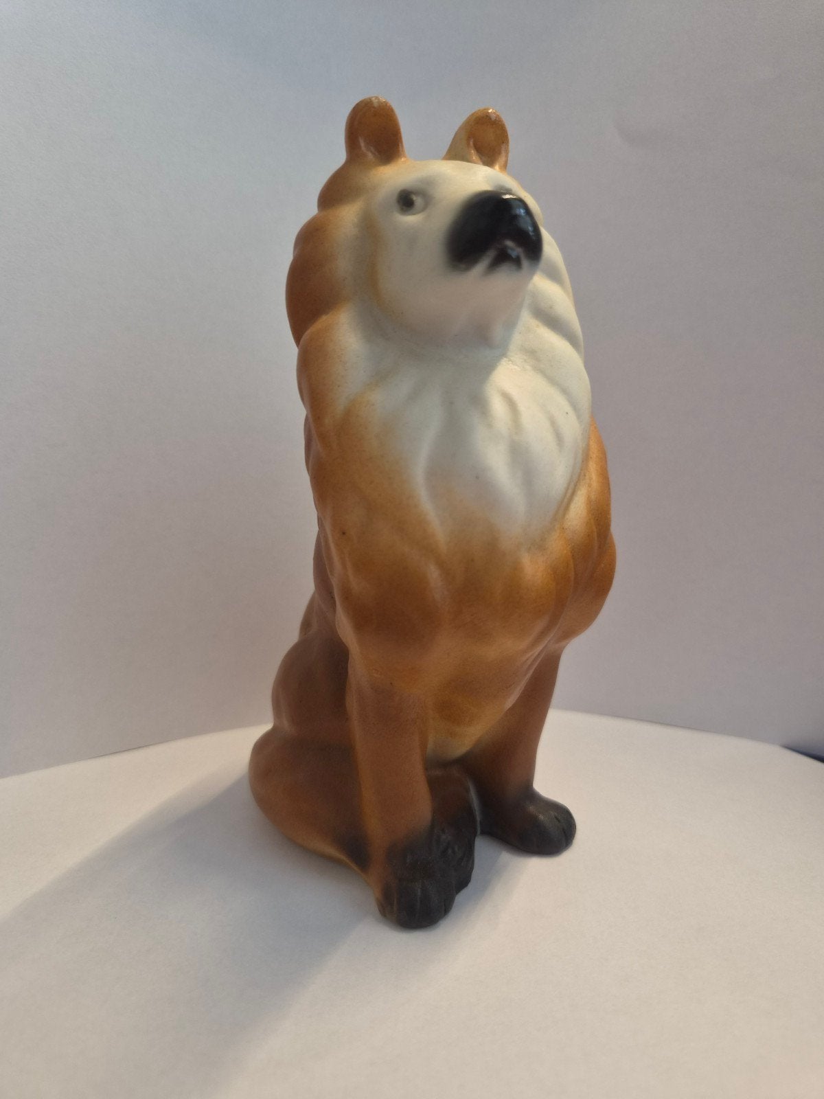 Collie beeld zittend, Ophalen of Verzenden, Gebruikt, Dier