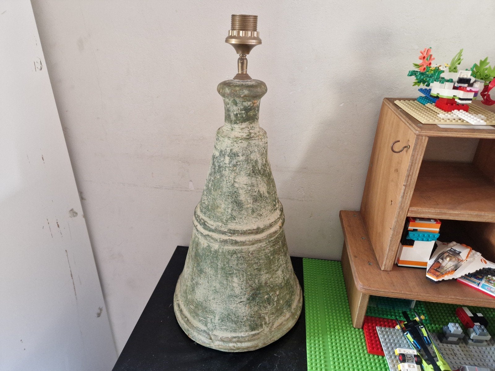 Rustieke Kruiklamp 55 cm hoog., Ophalen of Verzenden, Zo goed als nieuw, 55 cm