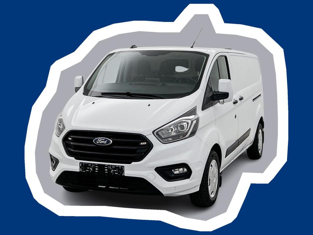 Ford Transit Custom 340 2.0 TDCI L2H1 Schuifdeur L+R Navigat, Auto's, 4 cilinders, Met garantie (alle), Wit, Bedrijf