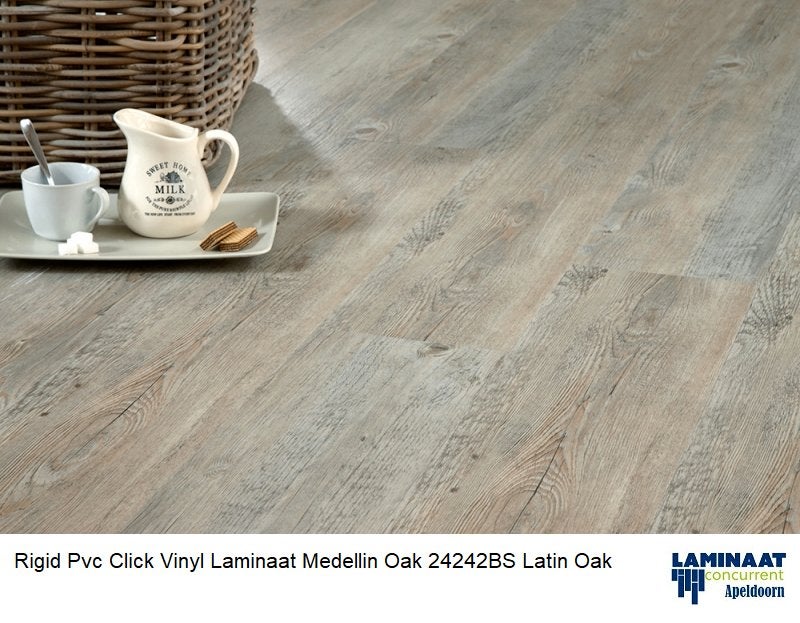 Pvc Click Laminaat Medellin Oak 24242 Moduleo Linea, 75 m² of meer, Pvc click Landhuisdeel, Grijs, Nieuw