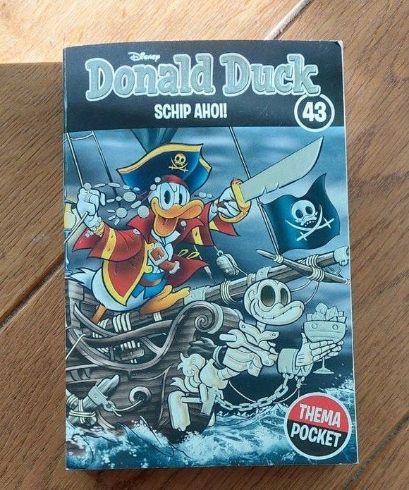 Donald Duck Themapocket 43 schip ahoi, Eén stripboek, Ophalen of Verzenden, Zo goed als nieuw, Walt Disney Productions