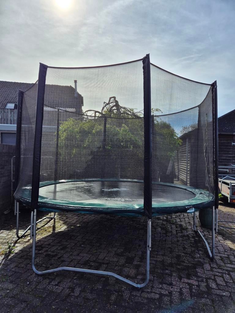 Grote trampoline salta met veiligheidsnet, Ophalen, Gebruikt