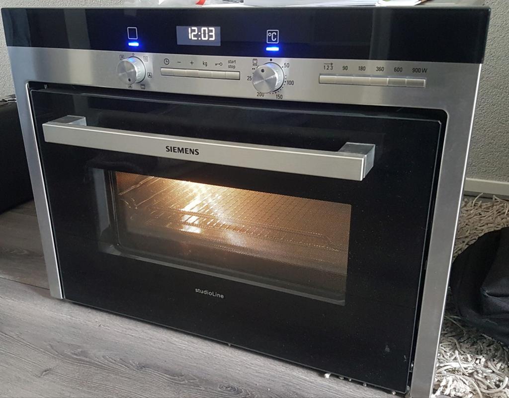 Siemens combi oven/magnetron, Witgoed en Apparatuur, Ovens, Ophalen, 45 tot 50 cm, Gebruikt, Bosch