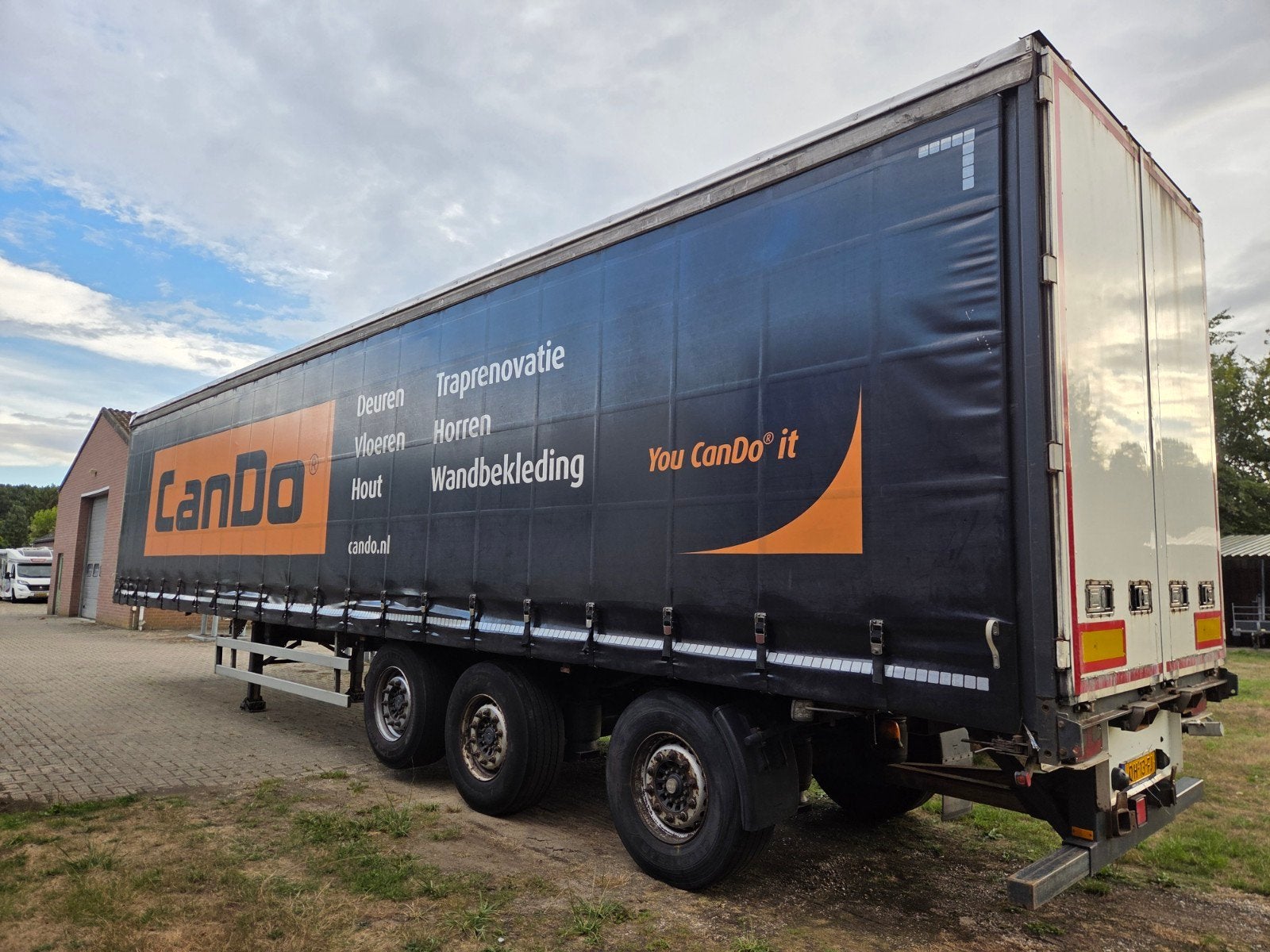 pacton Schuifzeil trailer Gedwongen gestuurd-kooiaap ., Auto's, Vrachtwagens, Bedrijf, Te koop