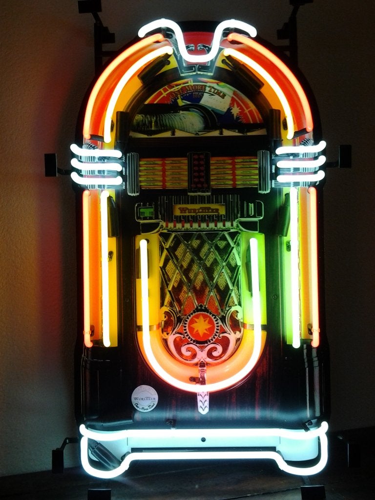 Wurlitzer Seeburg jukebox neon lamp neonverlichting fifties, Ophalen, Nieuw, Lichtbak of (neon) lamp