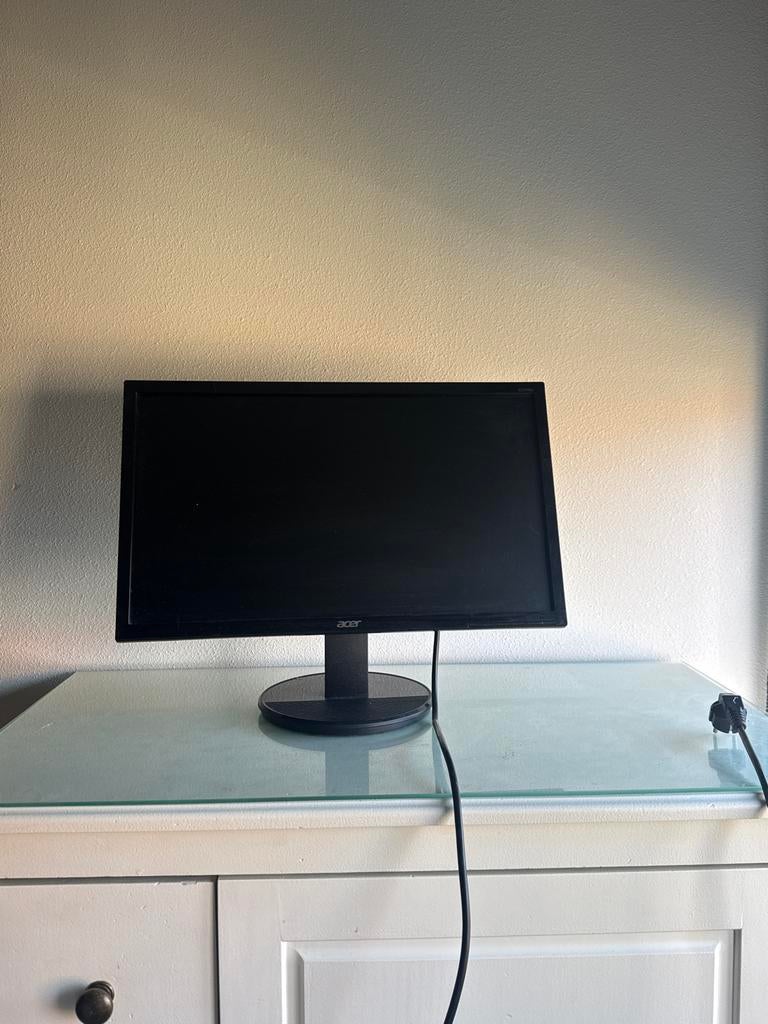 2x Acer K222HQL LED Monitor - Full HD, 21.5 inch, Ophalen, Gebruikt, Full HD, VGA