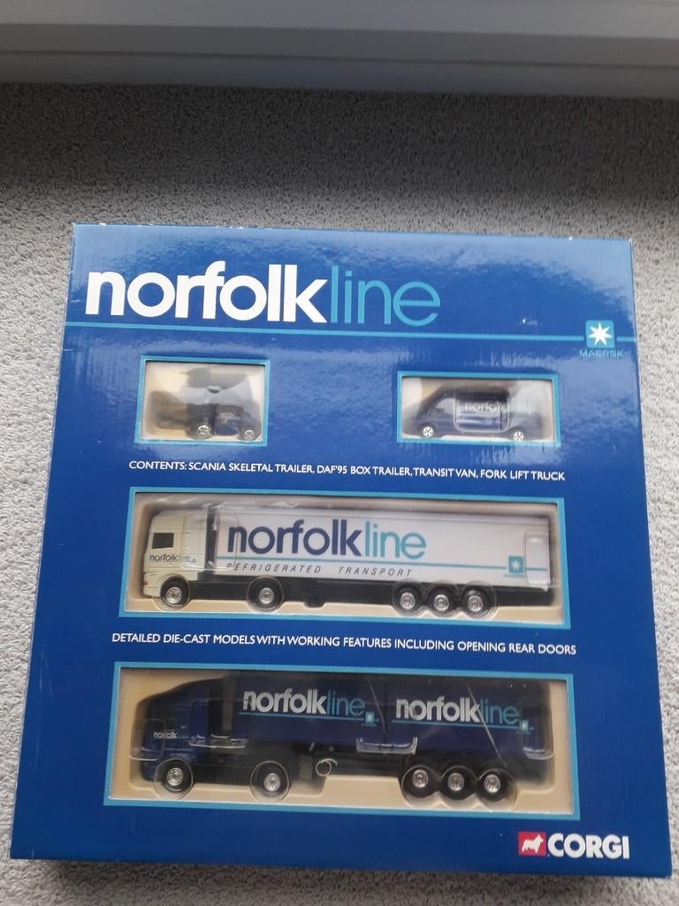 Norfolk Line model auto set nieuw in doos (maersk), Ophalen of Verzenden, Nieuw, Merk