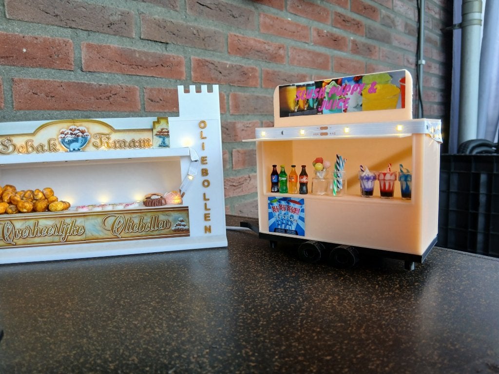 Slush Puppy & Juice Foodtruck / Foodtruck met verlichting, Ophalen of Verzenden, Nieuw, 1:32 tot 1:50