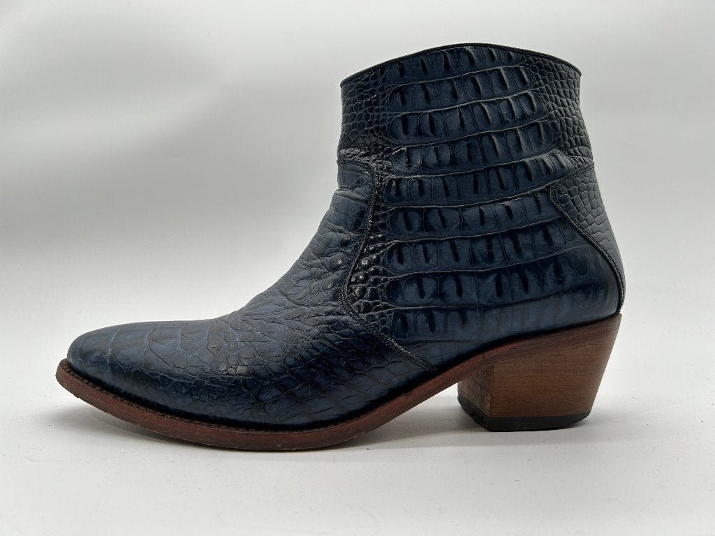 Perlita peaches, maat 41 prachtige blauwe cowboy laarsjes, Perlita Peaches, Lage of Enkellaarzen, Nvt, Gedragen