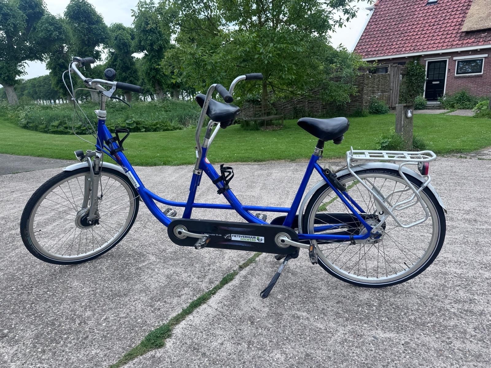 Super nette tandem met nieuwe banden, Fietsen en Brommers, Fietsen | Tandems, Gebruikt, Minder dan 10 versnellingen, 55 cm of meer