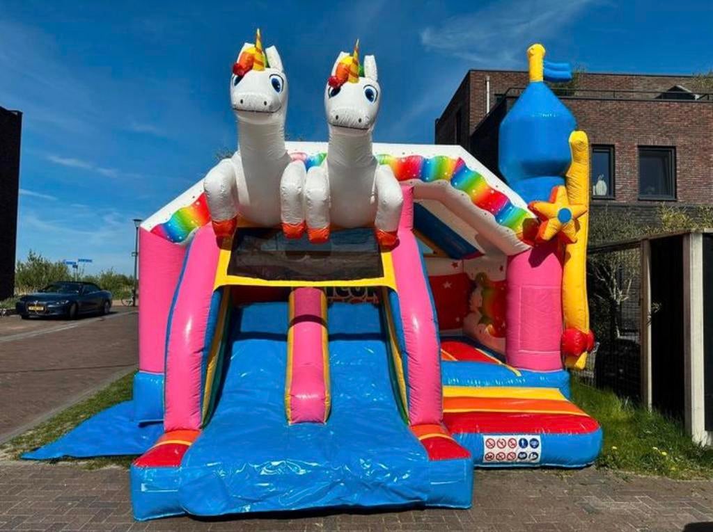 Springkussens te huur!, Hobby en Vrije tijd, Feestartikelen | Verhuur, Ophalen of Verzenden, Zo goed als nieuw, Overige