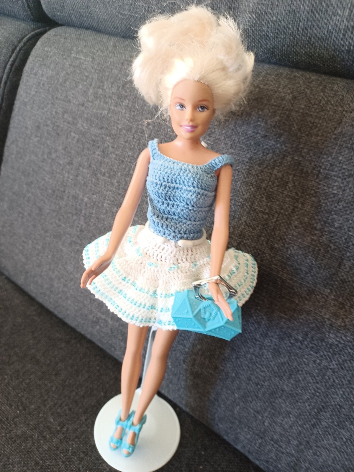 Gehaakte barbie kleding en accessoires, Ophalen of Verzenden, Gebruikt, Barbie