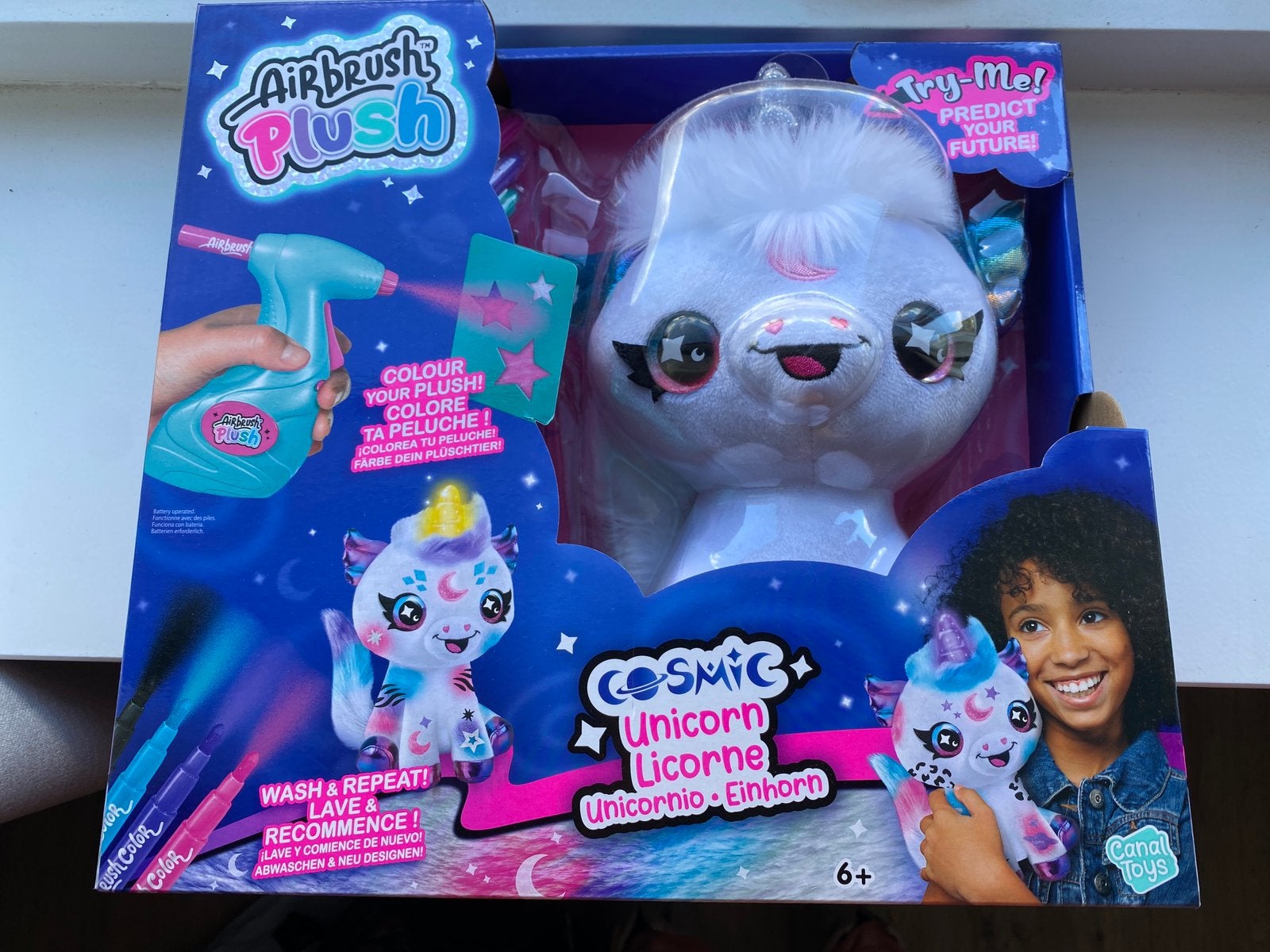 Airbrush plush magische eenhoorn, Ophalen of Verzenden, Nieuw, Ontdekken