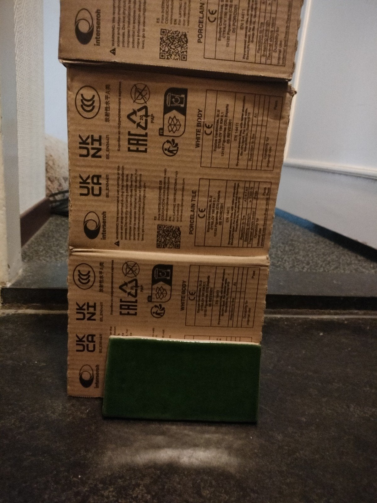 Groene en witte witjes, niet gerectificeerd, 7,5 x 15 cm, Ophalen, Nieuw, Minder dan 20 cm, Minder dan 20 cm