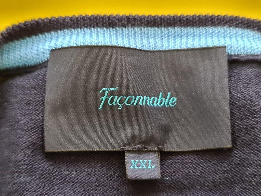 Niewu Faconnable Trui met mooie blauwe kleur maat XXL, Kleding | Heren, Nieuw, Overige maten, Faconnable, Verzenden