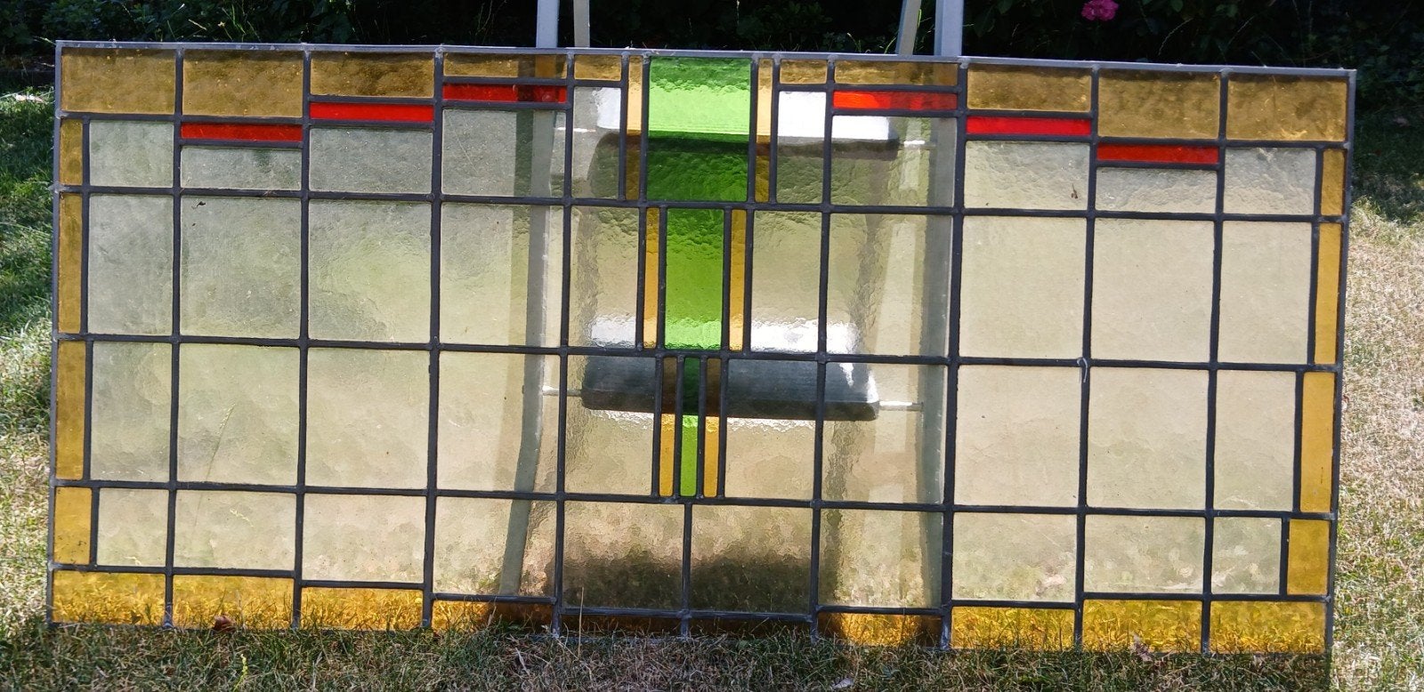 Prachtige antieke Glas in Lood Ramen 3 stuks, Doe-het-zelf en Verbouw, Glas en Ramen, Ophalen, Gevelraam of Ruit, Gebruikt, 120 tot 160 cm