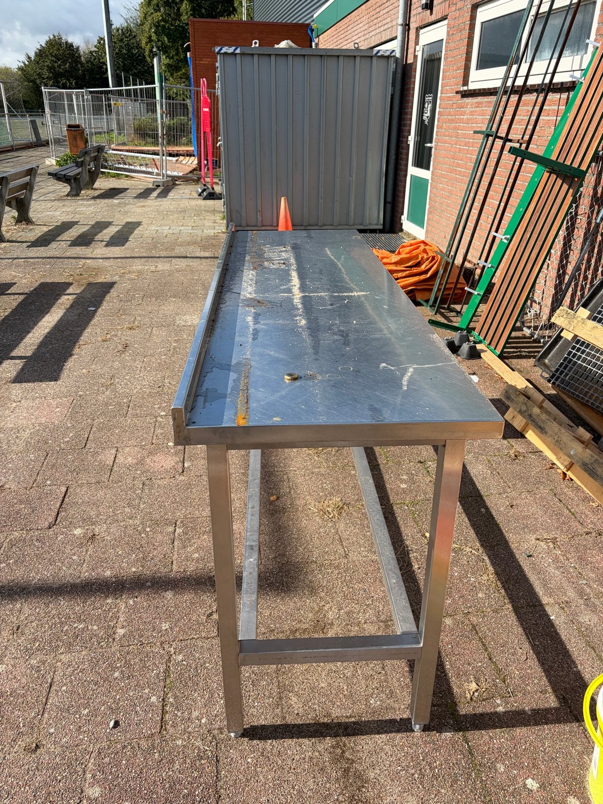 RVS Werkbank / Tafel - Gebruikt, Ophalen of Verzenden, Gebruikt, RVS Meubilair