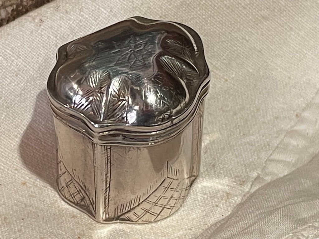 18de eeuw lodereindoosje, Antiek en Kunst, Ophalen of Verzenden, Zilver