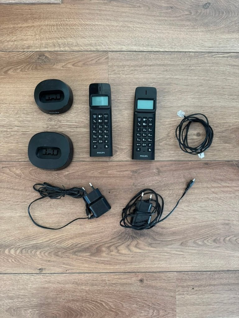 Philips D140 Duo - Draadloze telefoonset, Telecommunicatie, Ophalen, Gebruikt, 2 handsets