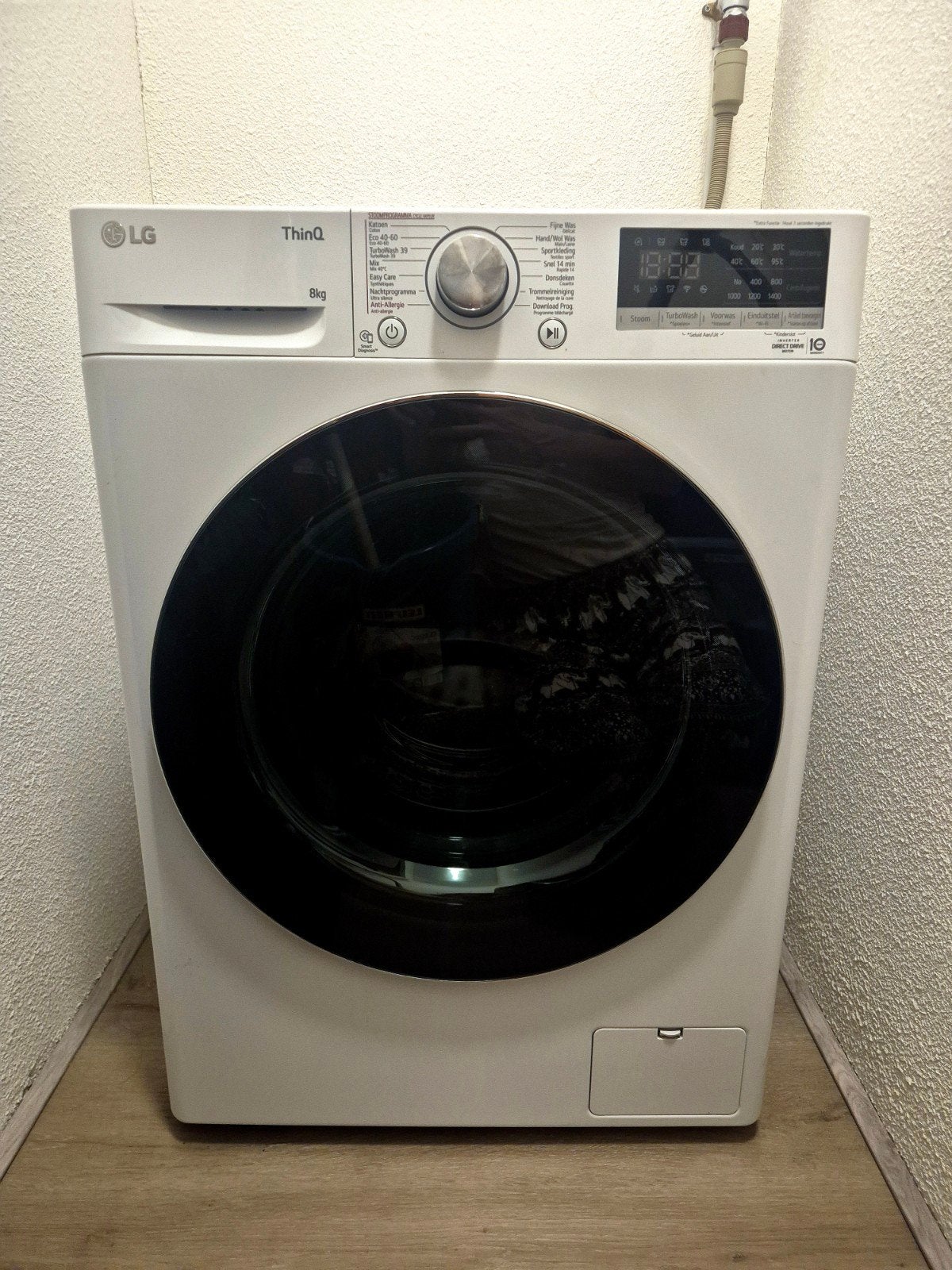 Wasmachine 8 kg | LG GC3V708S28 | 4 jaar oud, Witgoed en Apparatuur, Ophalen, Gebruikt, 85 tot 90 cm, 1200 tot 1600 toeren