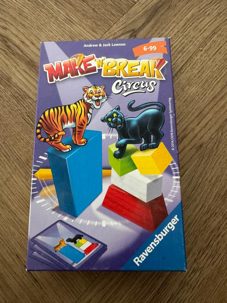Make 'n' Break Circus Ravensburger - Bouwspel, Drie of vier spelers, Ophalen of Verzenden, Gebruikt