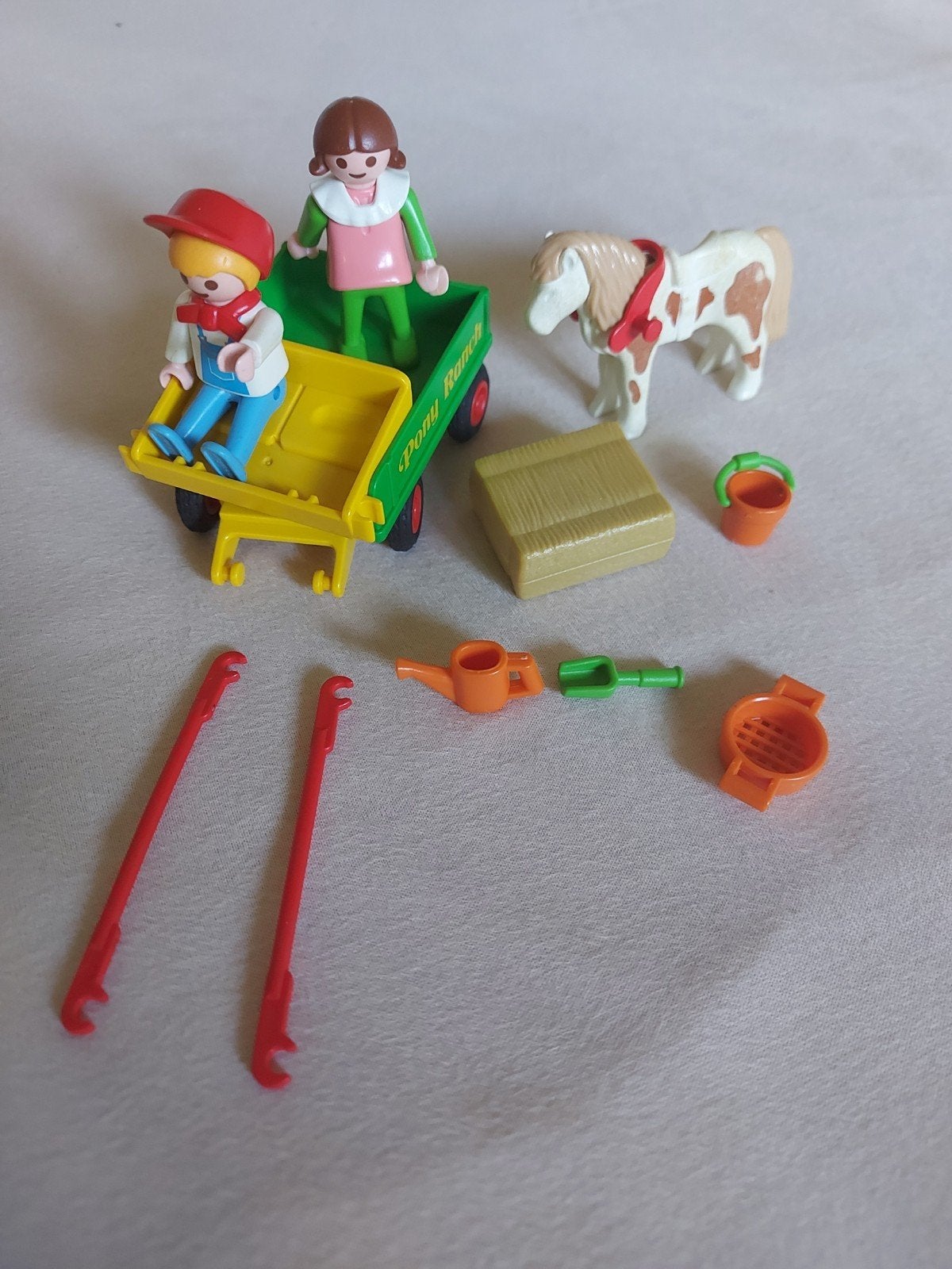 playmobil ponywagen, Ophalen of Verzenden, Gebruikt